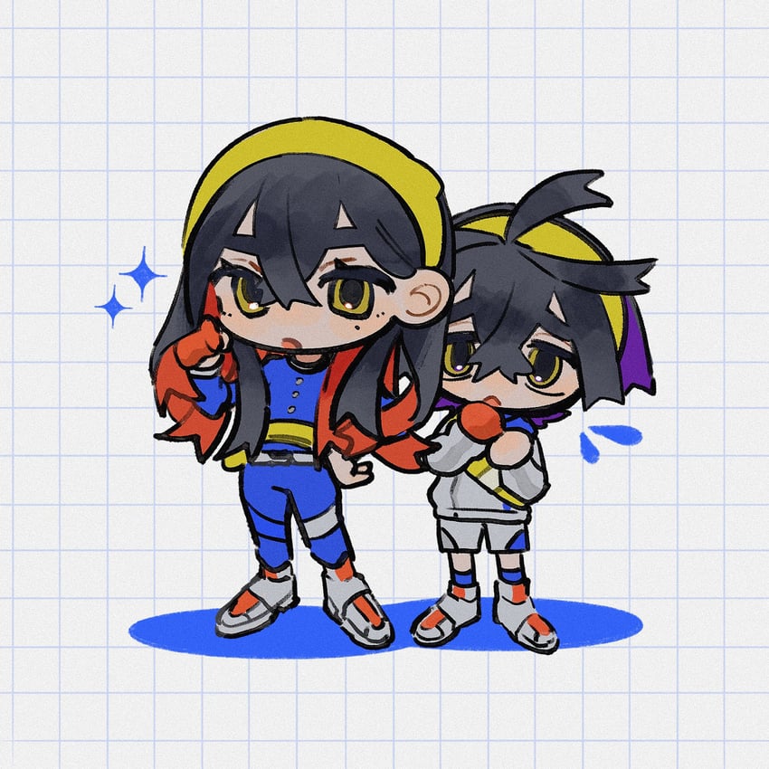 kieran and carmine (pokemon and 1 more) drawn by moronaromo