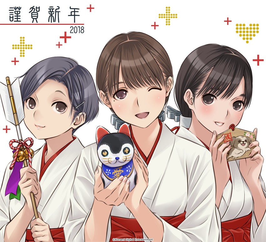 anegasaki nene, kobayakawa rinko, and takane manaka (love plus) drawn by mino_tarou