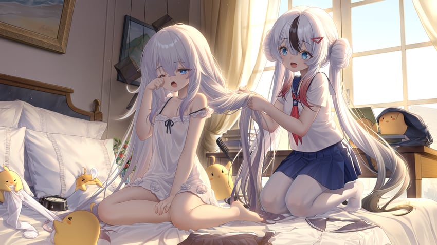 manjuu, le malin, and l'indomptable (azur lane) drawn by haneru