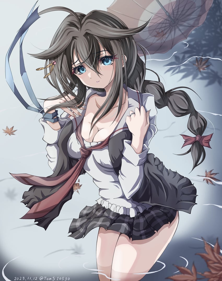shigure and shigure kai ni (kantai collection) drawn by toms