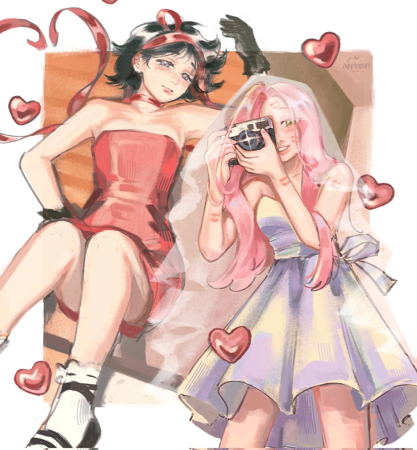 sua and mizi (alien stage) drawn by applepsps