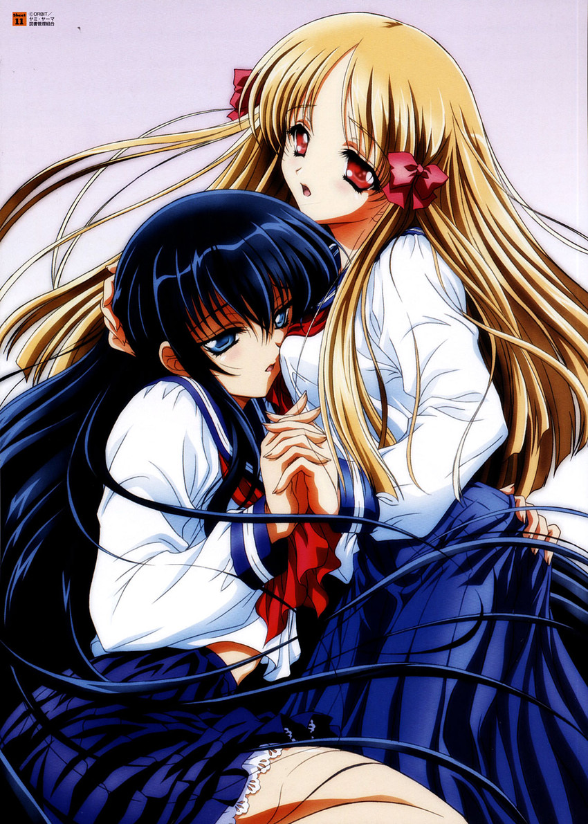 azuma hazuki and azuma hatsumi (yami to boushi to hon no tabibito) drawn by nishida_asako