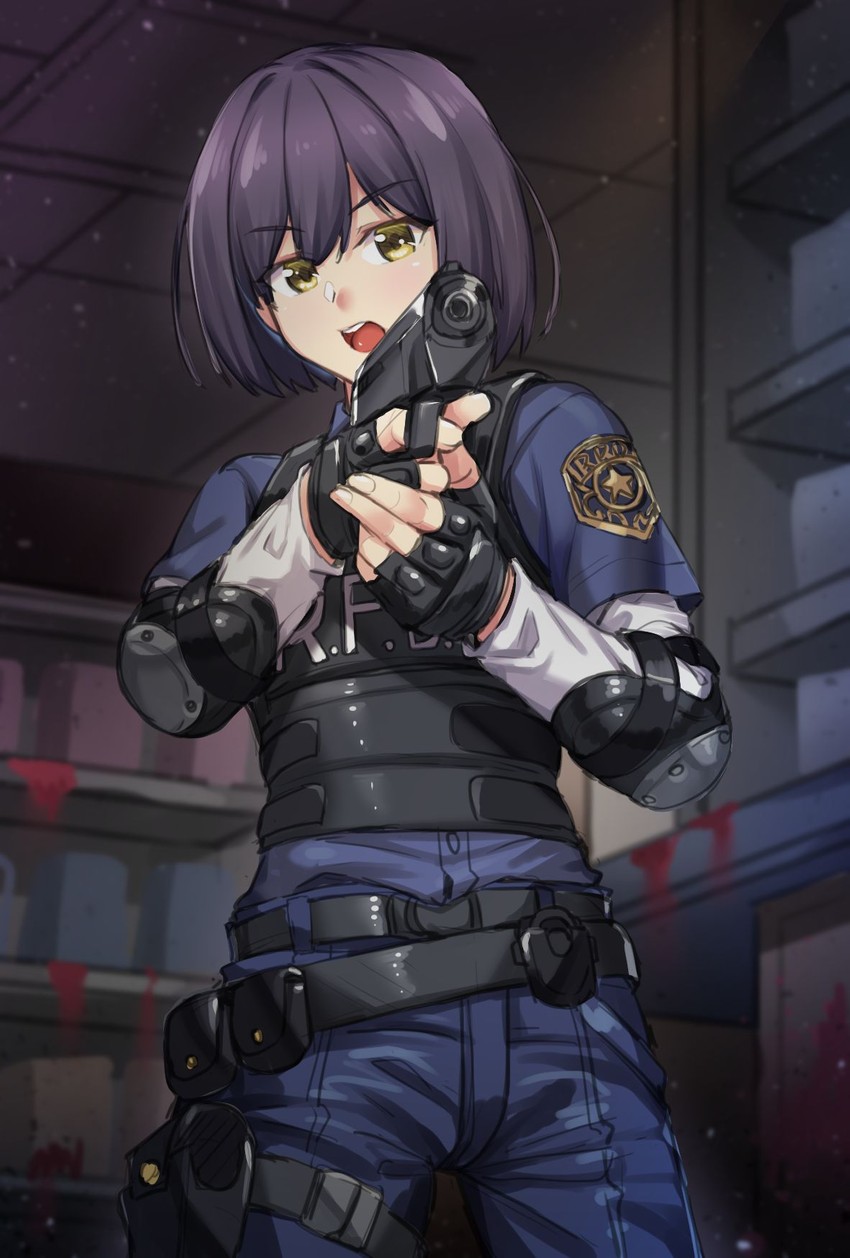 leon s. kennedy (resident evil and 1 more) drawn by shirokuma_a
