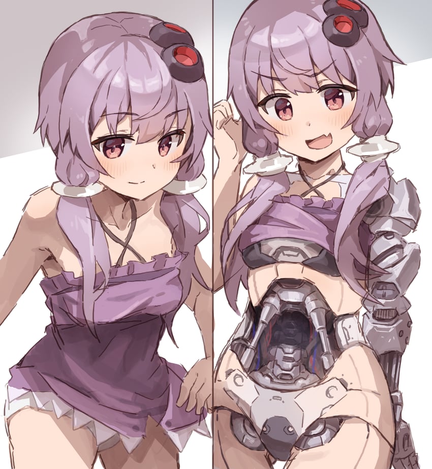 yuzuki yukari (vocaloid and 1 more) drawn by yasuhara_roku