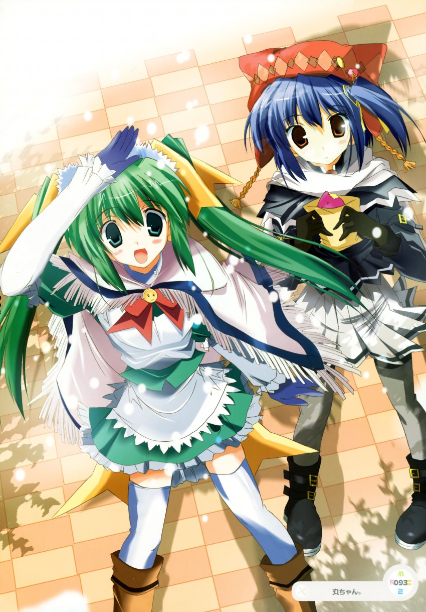 melon-chan and black lemon-chan (melonbooks and 1 more) drawn by maruchan.