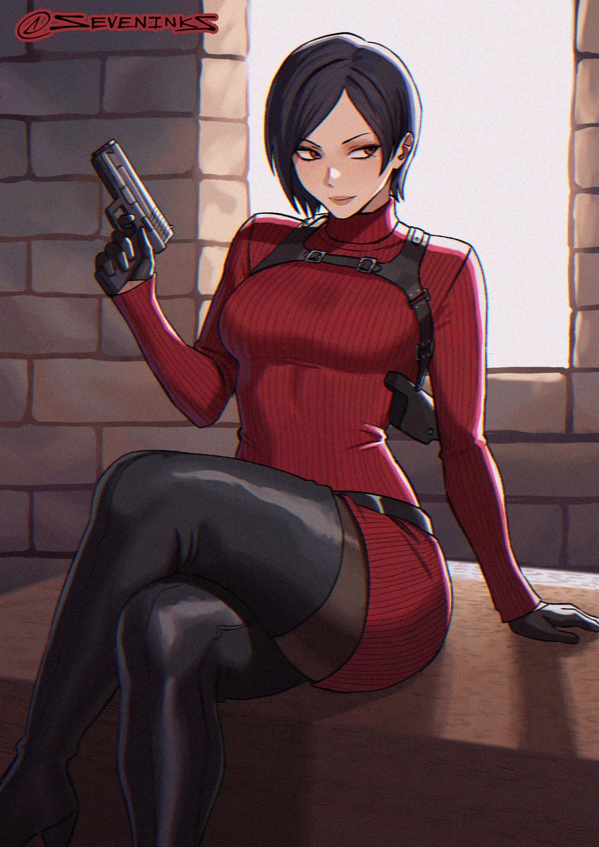 ada wong (resident evil and 1 more) drawn by seveninks