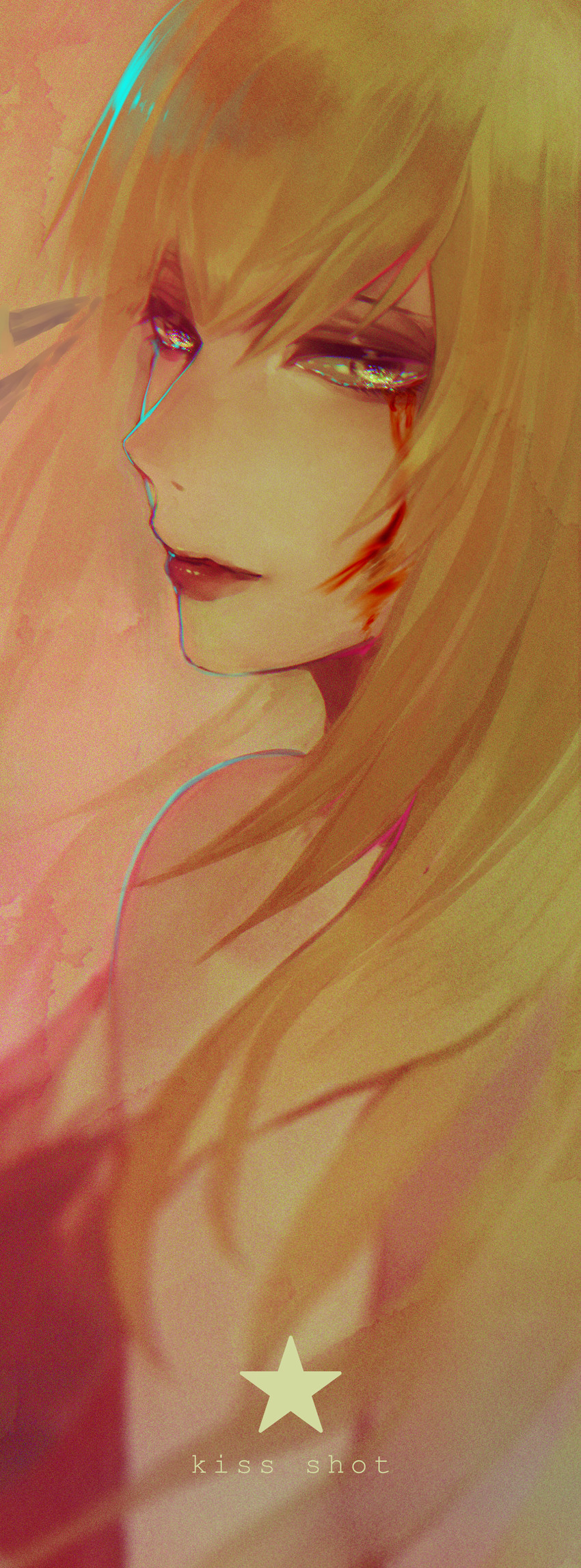oshino shinobu and kiss-shot acerola-orion heart-under-blade (monogatari and 1 more) drawn by reniirean
