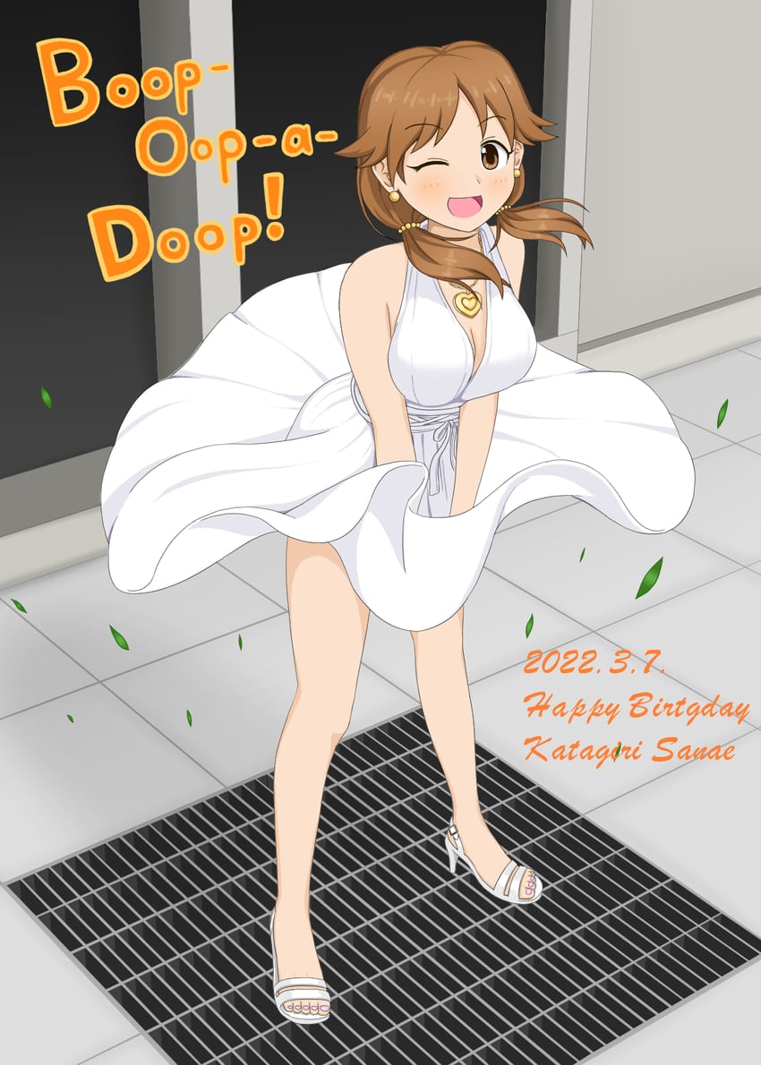 katagiri sanae and marilyn monroe (idolmaster and 2 more) drawn by waikaze