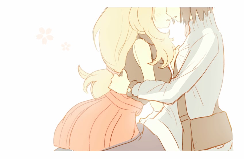 serena and calem (pokemon and 1 more) drawn by totpk_(totxyza)