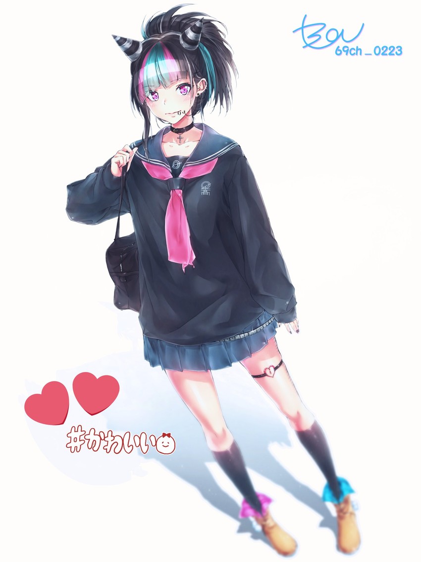 mioda ibuki (danganronpa and 1 more) drawn by mioda_69ch