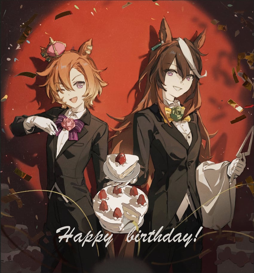 symboli rudolf and t.m. opera o (umamusume) drawn by meloen_ha