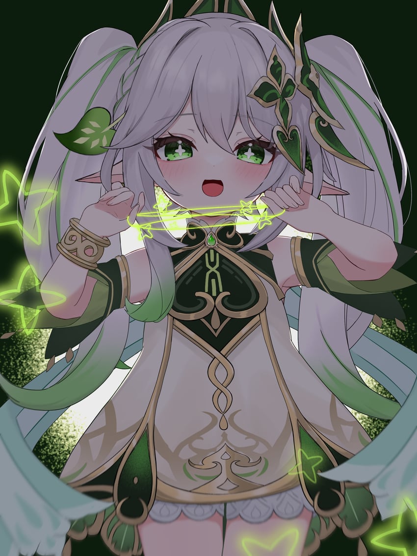 nahida (genshin impact and 1 more) drawn by yuu_(yuu1601)