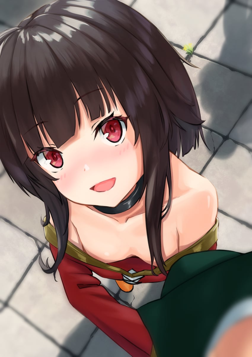 megumin and satou kazuma (kono subarashii sekai ni shukufuku wo!) drawn by lebolt