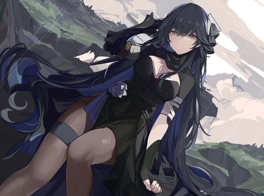 selena and selena: capriccio (punishing: gray raven) drawn by slm