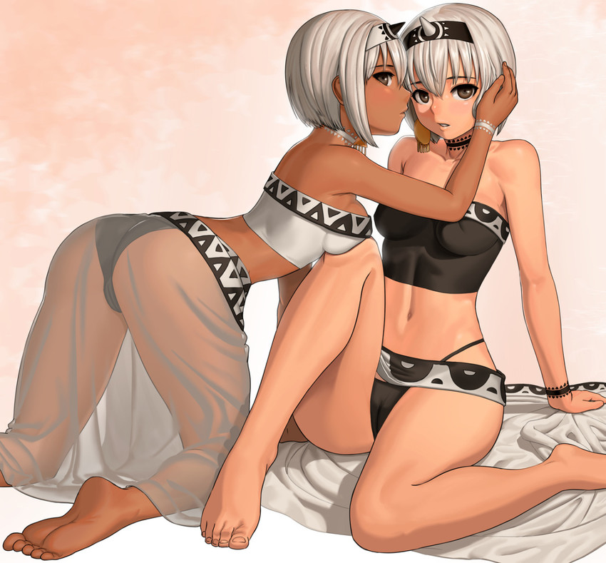 uruuru and saraana (utawarerumono and 1 more) drawn by lasterk