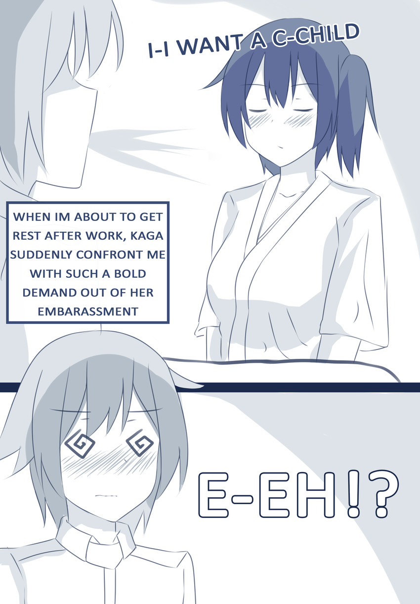 admiral and kaga (kantai collection) drawn by ryle