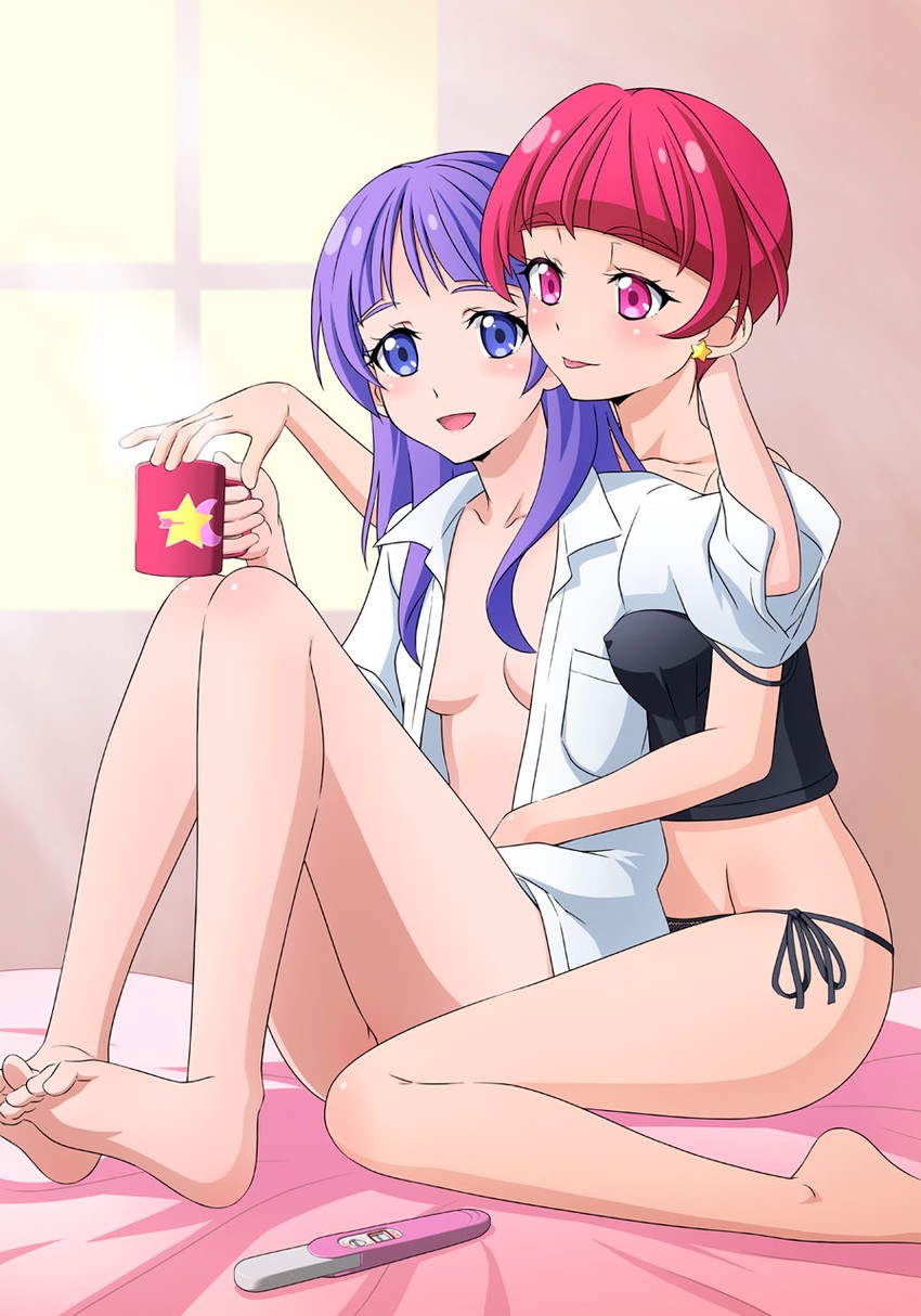 hoshina hikaru and kaguya madoka (precure and 1 more) drawn by tooo
