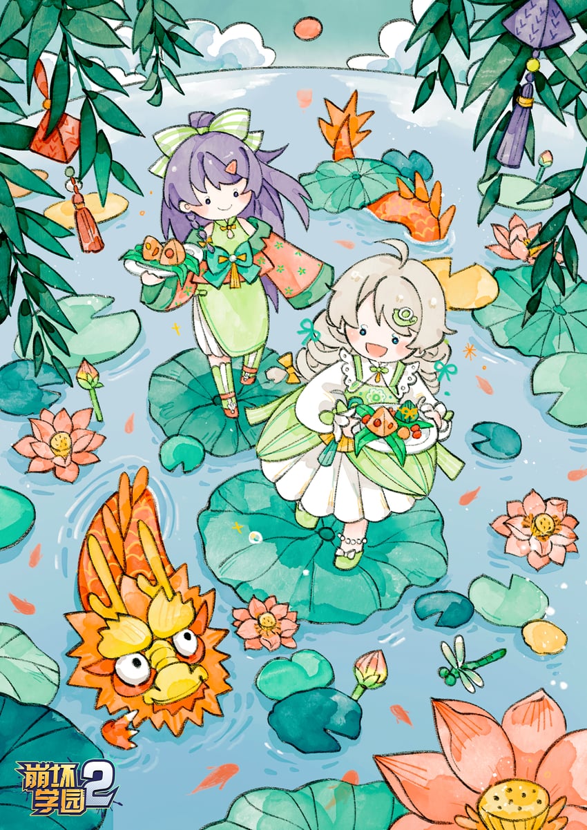 kiana kaslana and raiden mei (honkai and 1 more)