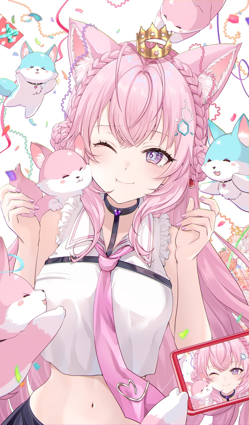 hakui koyori and kokoro (hololive) drawn by kudoukudokudo