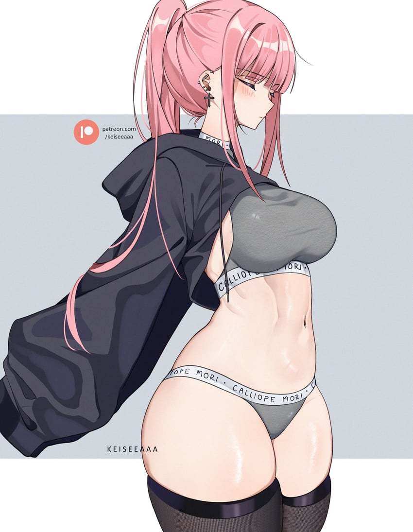 mori calliope (hololive and 1 more) drawn by keisea