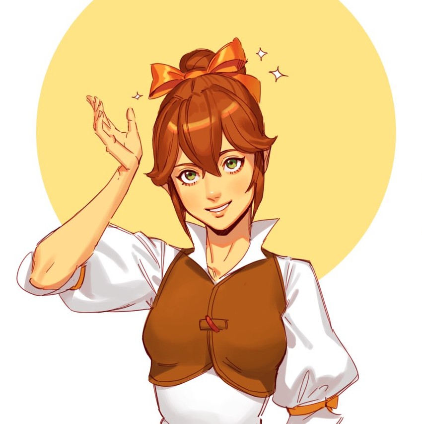 tressa colzione (octopath traveler and 1 more) drawn by mella