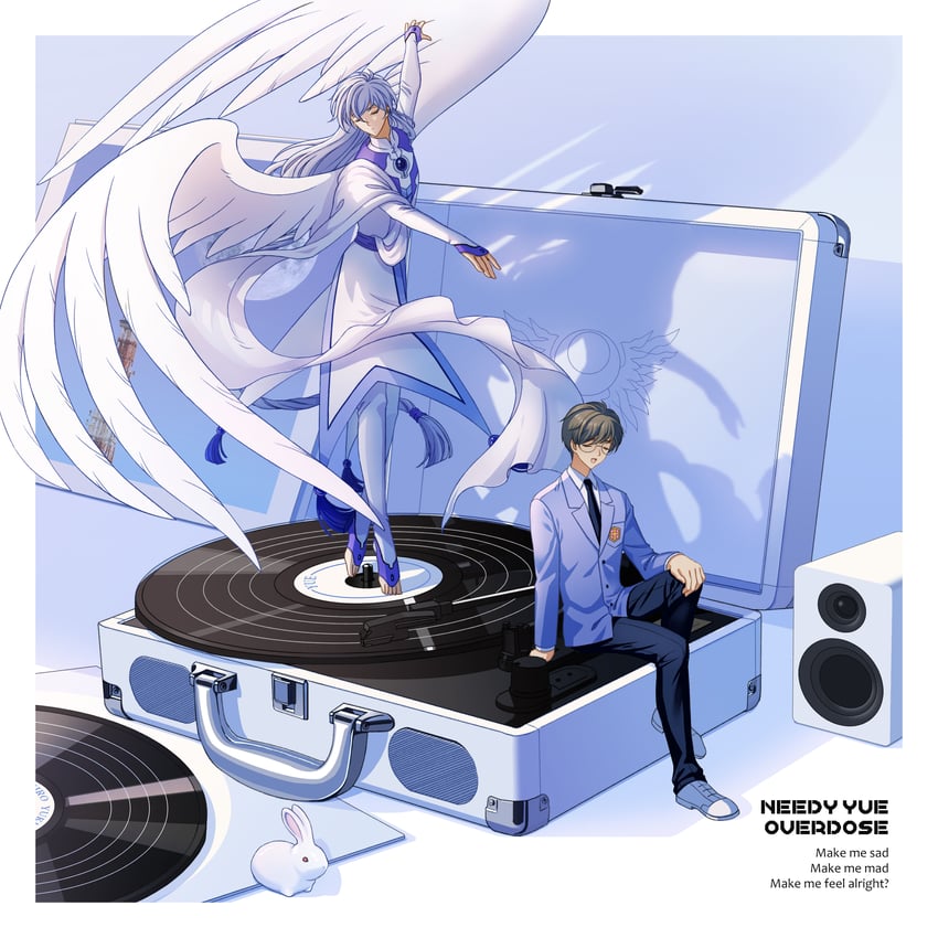 yue and tsukishiro yukito (cardcaptor sakura) drawn by grover.y