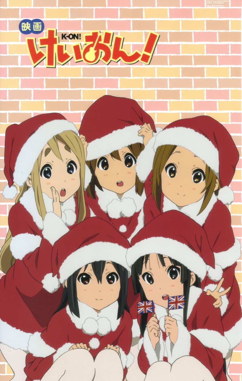 akiyama mio, nakano azusa, hirasawa yui, tainaka ritsu, and kotobuki tsumugi (k-on! and 1 more) drawn by horiguchi_yukiko