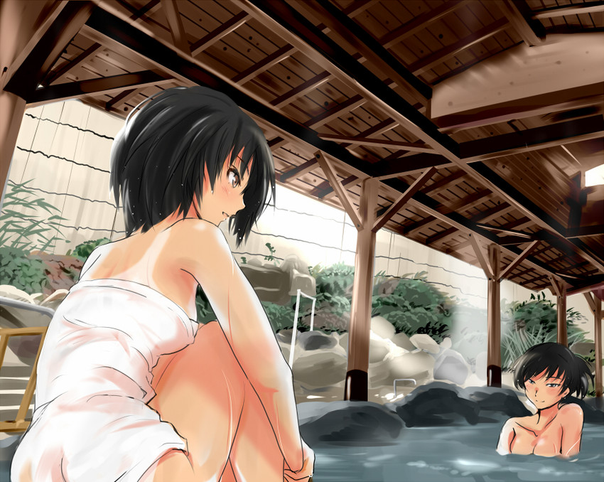 nanasaki ai and tsukahara hibiki (amagami) drawn by murasaki_iro