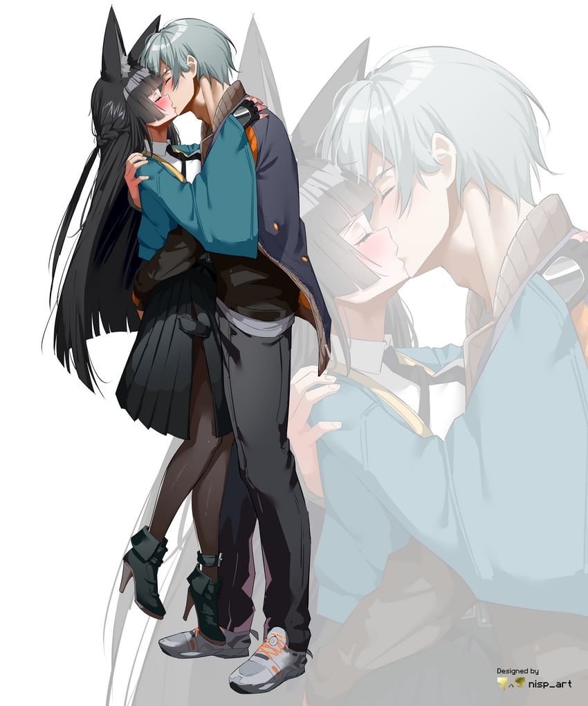 hoshimi miyabi and wise (zenless zone zero) drawn by nisp_art