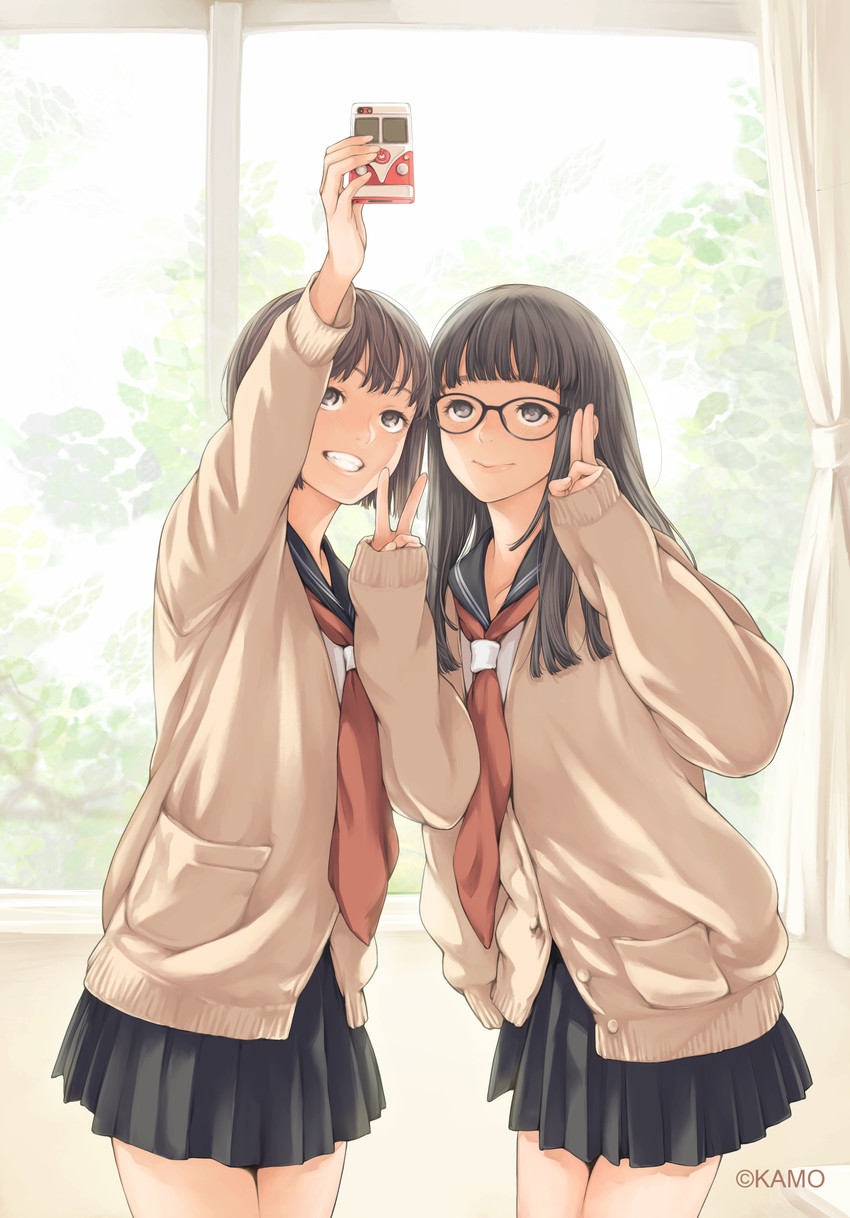 original and 1 more drawn by kamo_(gafas)