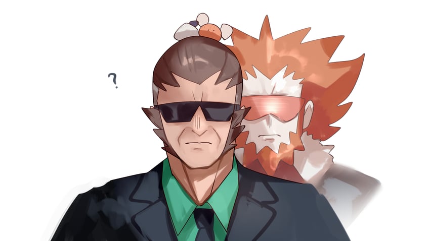 lysandre and vinnie (pokemon and 2 more) drawn by shiburingaru