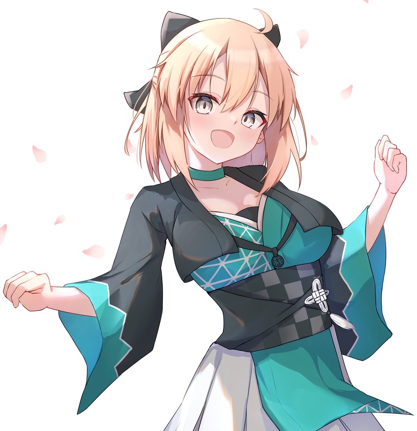 mash kyrielight and okita souji (fate and 1 more) drawn by asashin_(asn)