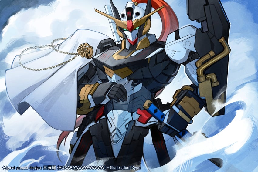 gundam aerial (gundam and 1 more) drawn by kyou_(iuciferic)