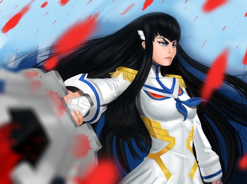 kiryuuin satsuki and junketsu (kill la kill) drawn by dclzexon