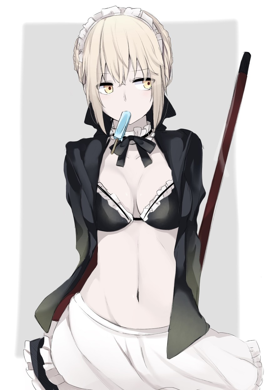 artoria pendragon and saber alter (fate and 1 more) drawn by maa_(roninnn)