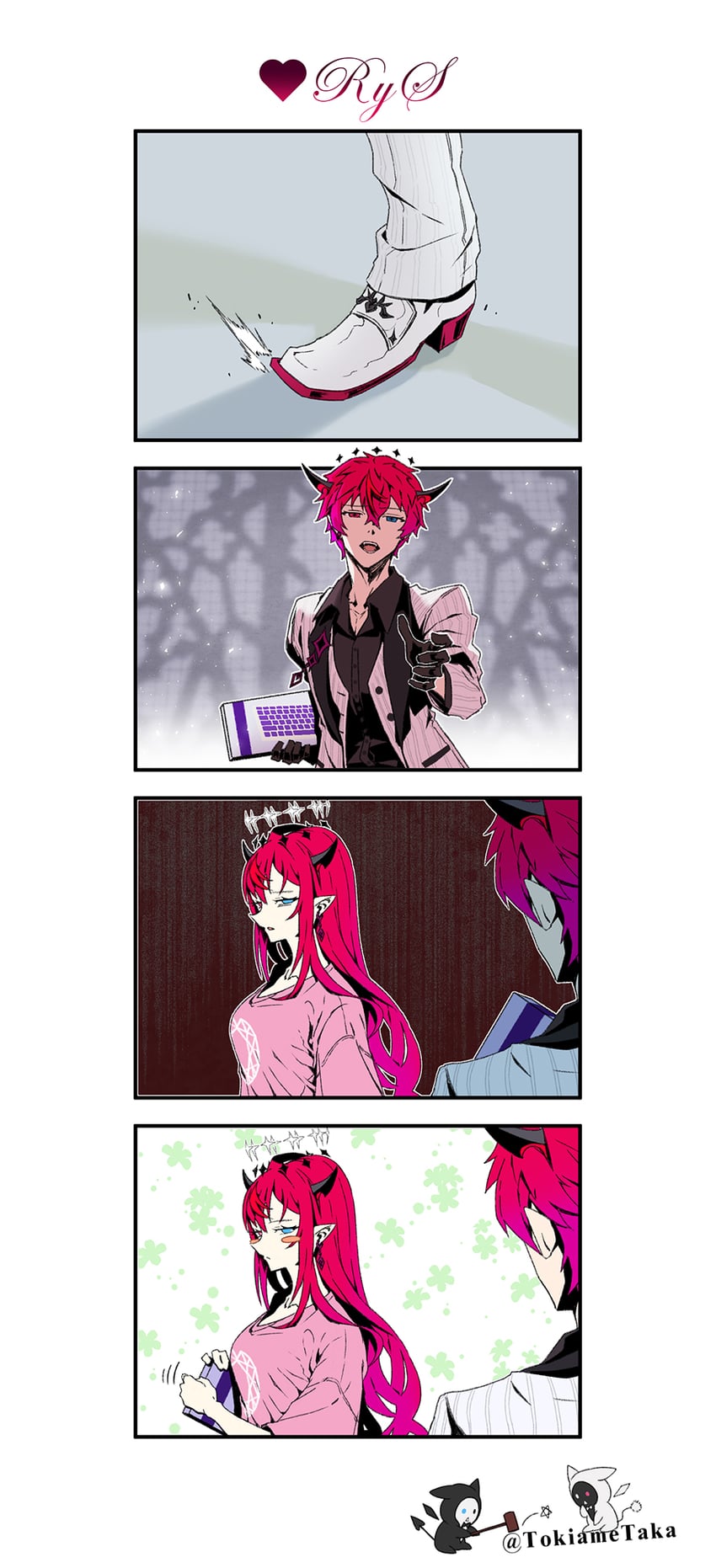 irys, bloom, gloom, and iryk (hololive and 2 more) drawn by taka_t