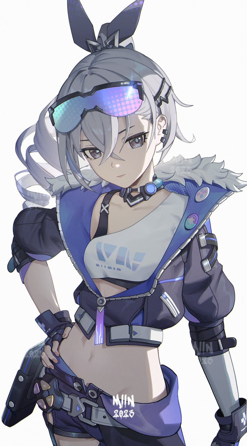 silver wolf (honkai and 1 more) drawn by artofmiin