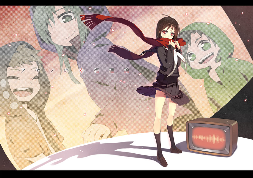 tateyama ayano, kido tsubomi, kano shuuya, and seto kousuke (kagerou project and 1 more) drawn by karpin
