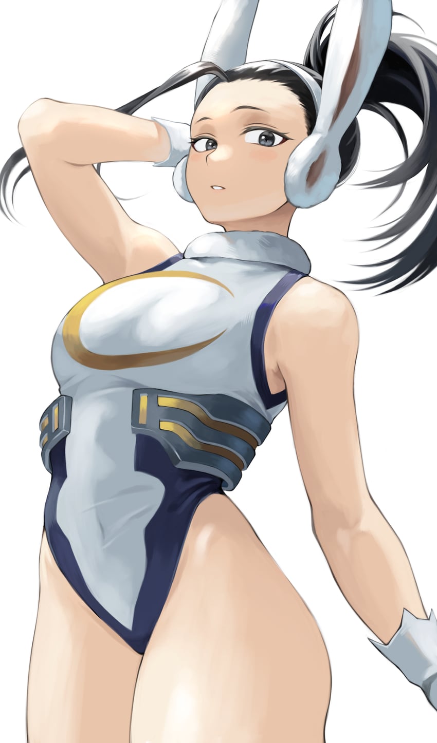 mirko and yaoyorozu momo (boku no hero academia) drawn by fengling_(furin-jp)
