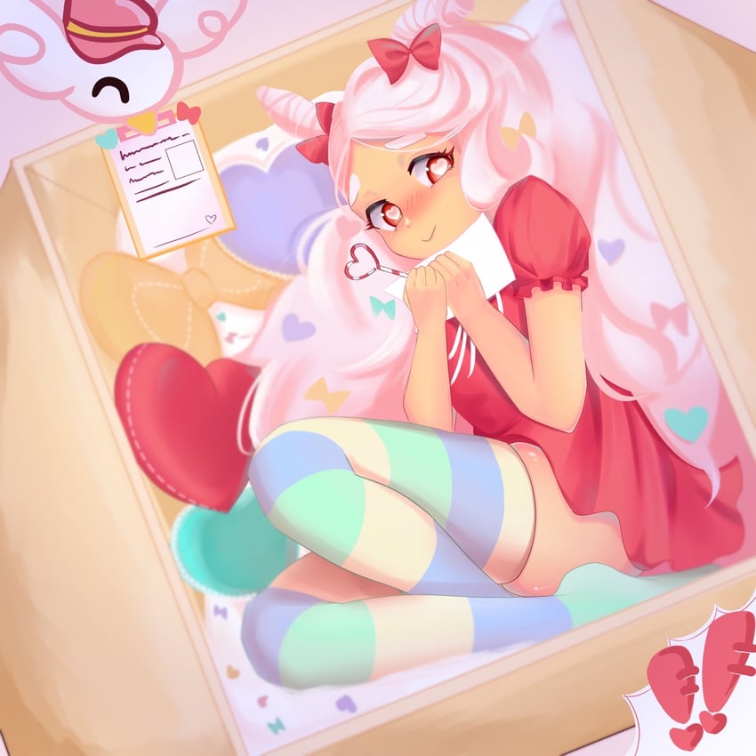 cotton candy cookie and cotton candy bird (cookie run and 1 more) drawn by sugarkurage