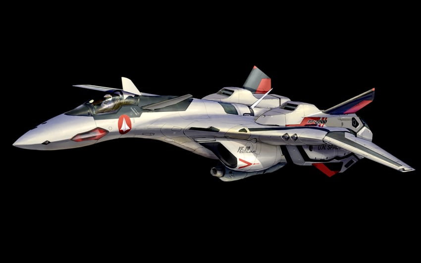 yf-19 and isamu dyson (macross and 1 more) drawn by asterozoa