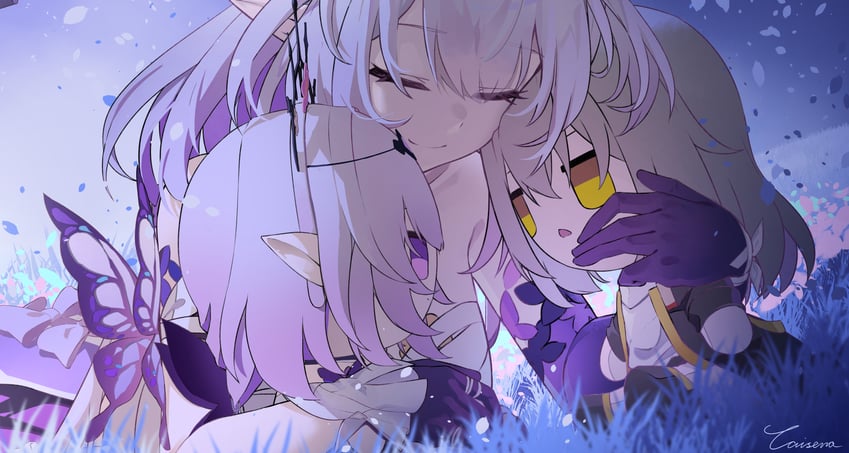 trailblazer, stelle, and castorice (honkai and 1 more) drawn by caisena