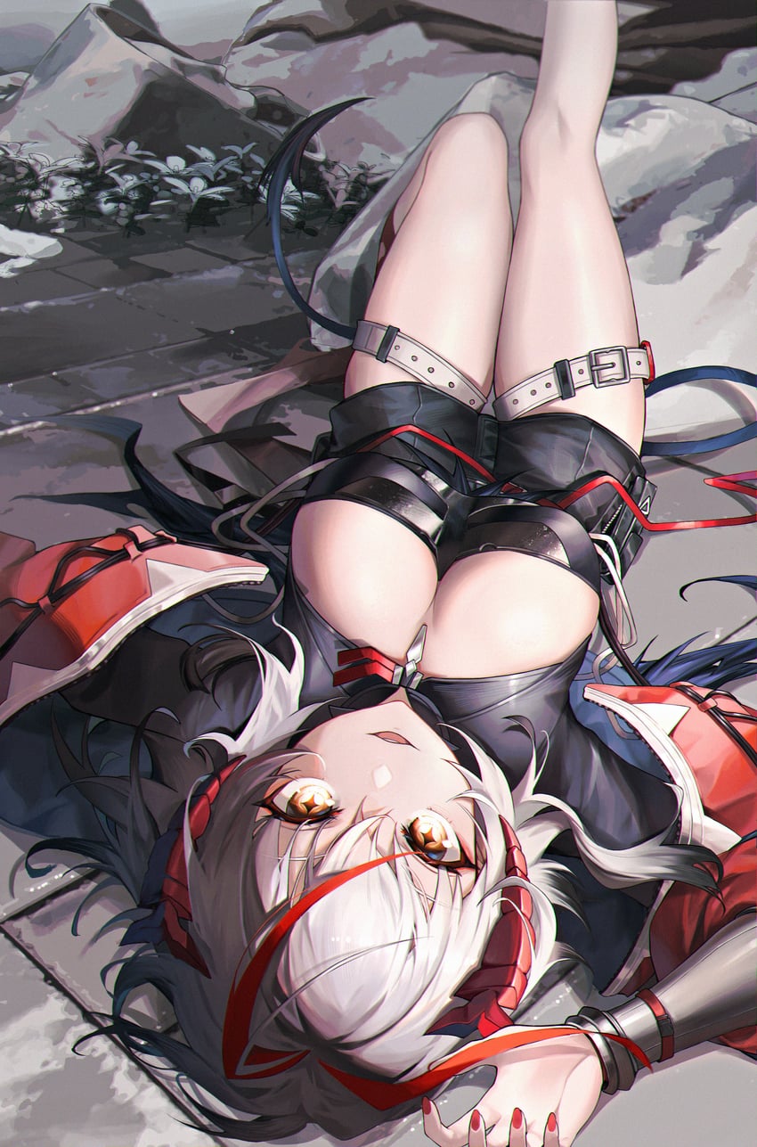 w and wis'adel (arknights) drawn by jia_redian_ruzi_ruzi