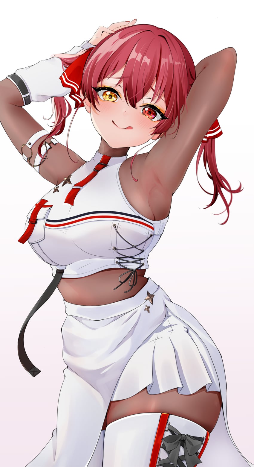 houshou marine and juufuutei raden (hololive and 1 more) drawn by kakapo_green