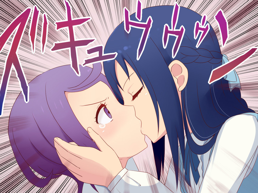 hishikawa rikka and kenzaki makoto (precure and 2 more) drawn by unpale
