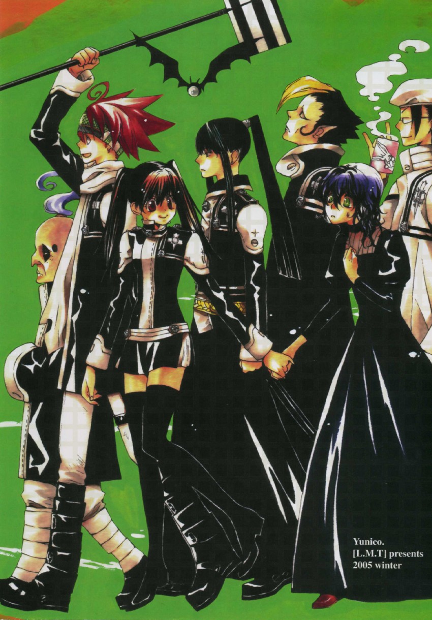 lenalee lee, kanda yuu, lavi, miranda lotto, arystar krory, and 2 more (d.gray-man)