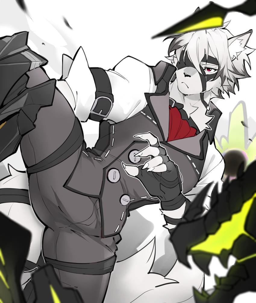 von lycaon (zenless zone zero) drawn by shoko_contane