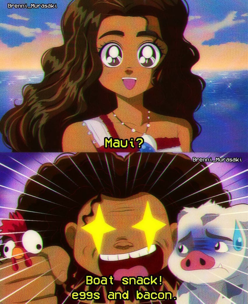 moana waialiki, maui, heihei, and pua (moana) drawn by brenni_murasaki