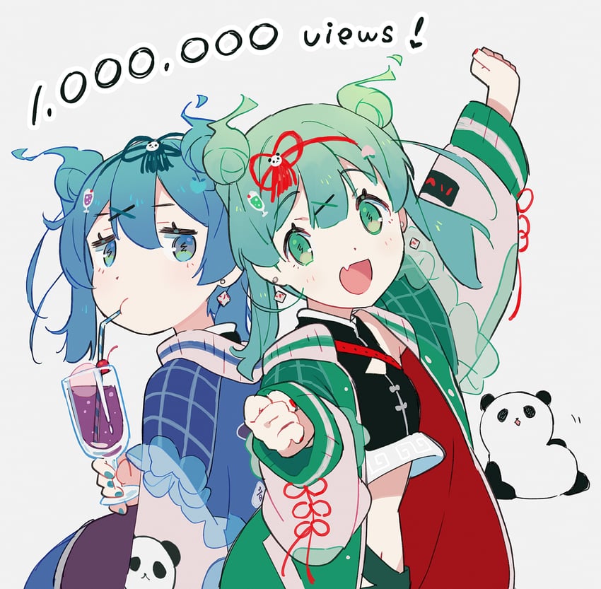 hatsune miku (vocaloid and 1 more) drawn by nitanda_cona