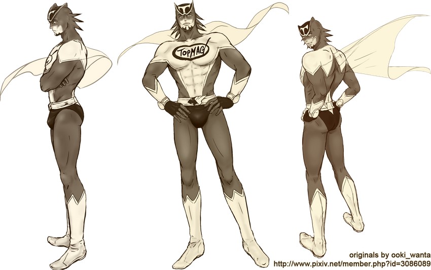 kaburagi t. kotetsu and wild tiger (tiger & bunny) drawn by ooki_wanta